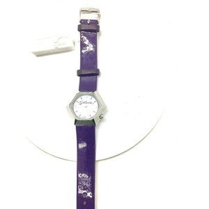 Just Cavalli Violet Leather Strap Watch-R725114571